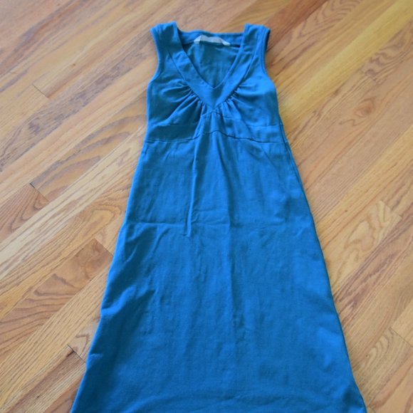 Athleta Senorita Blue V Neck Tank Dress Size XXS - Picture 1 of 3